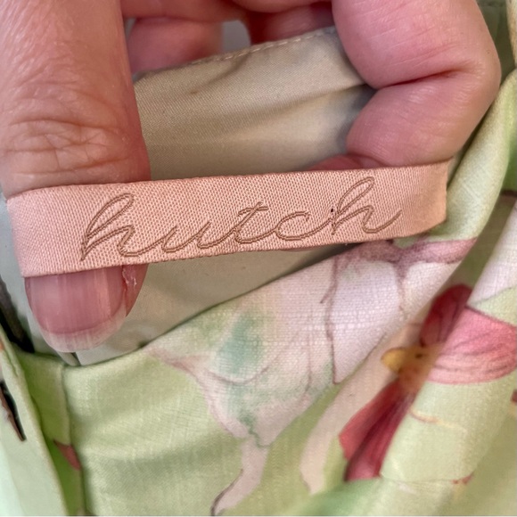 Hutch Mint Green Butterfly Print Flowy Midi Dress Fairycore Cottagecore Spring - Picture 10 of 16